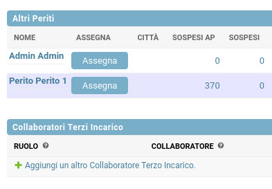 Nuova sezione "Collaboratori Terzi Incarico"