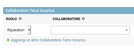 Selezione ruolo collaboratore terzo