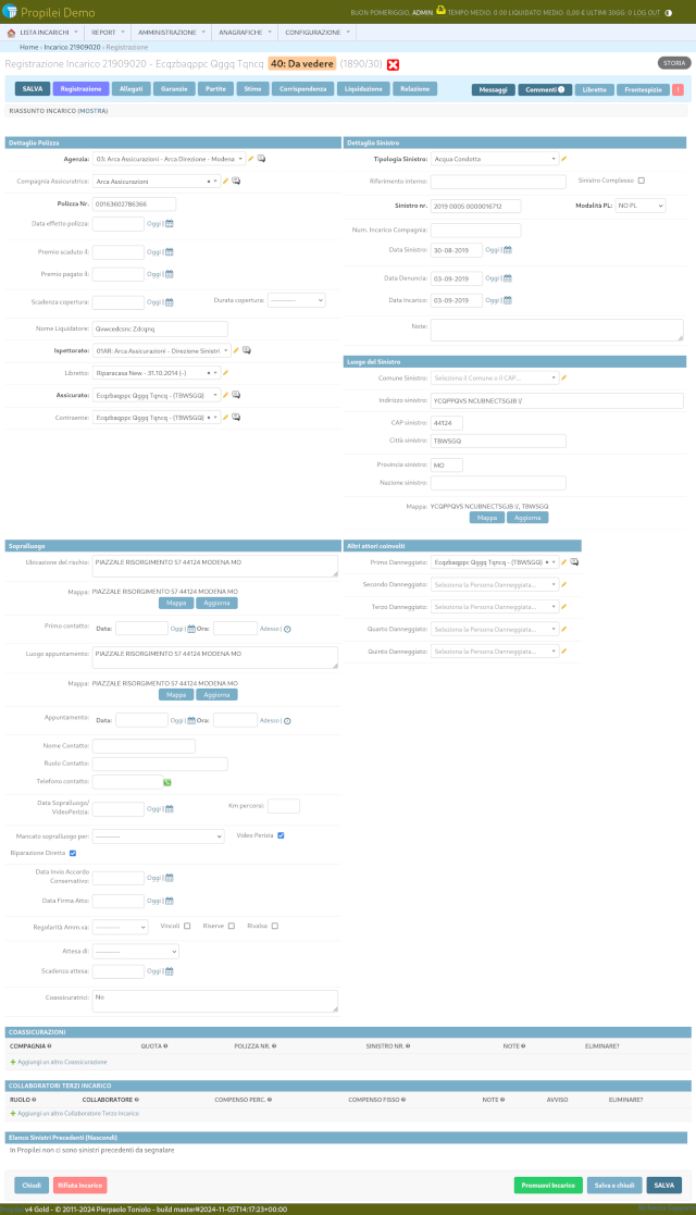 Registrazione Incarico